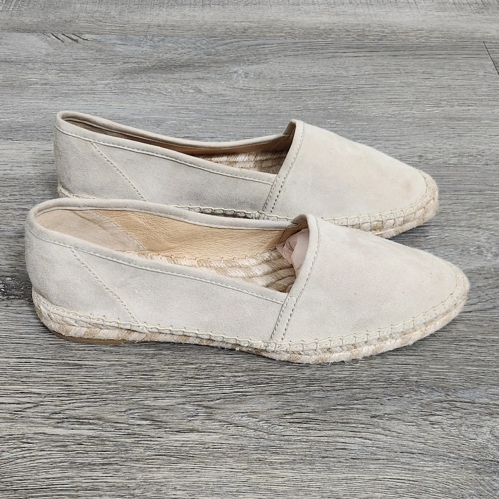 Frye Suede Espadrille Grey Beige‎